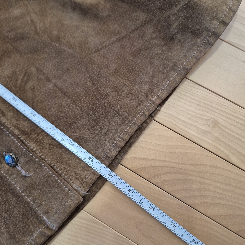 Brown Suede Button-Front  Jacket W2W - Picture 9 of 11